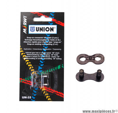 Attache rapide Marwi Union UN-33 chaine monovitesse Snap On (x2)